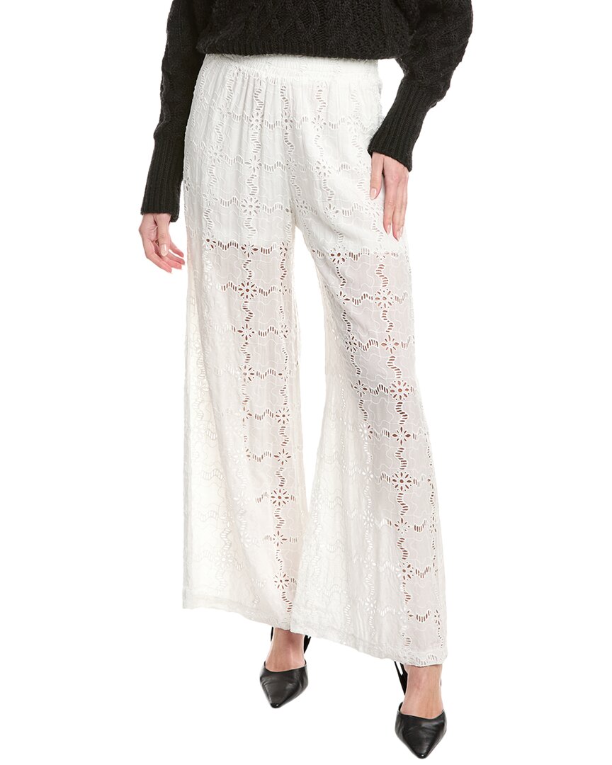 Johnny Was Marina Joy Cropped Pant In White