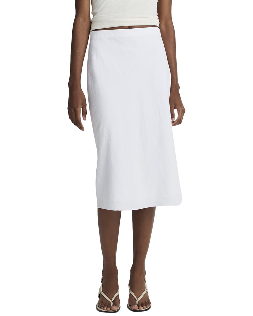 VINCE VINCE EASY LINEN-BLEND SLIP SKIRT