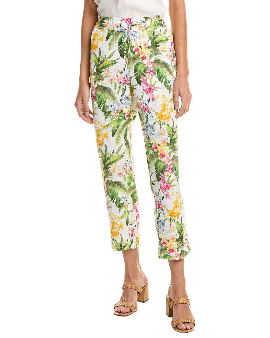 Tommy Bahama Breezy Blooms Easy Pant In White