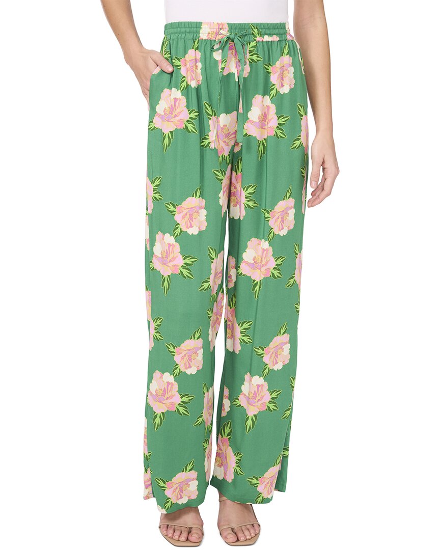 Cece Floral Print Wide Leg Pants