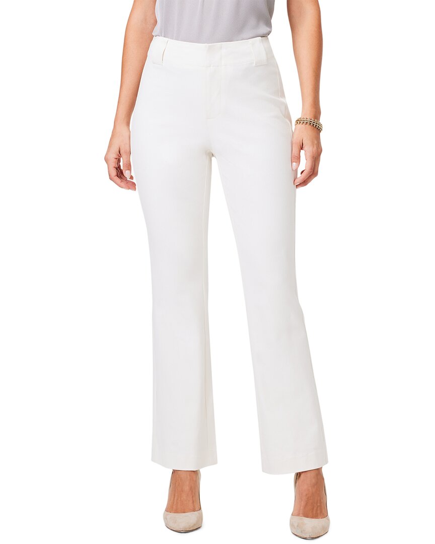 Nic + Zoe Womens Pull On Mid-rise Straight Leg Pants In White