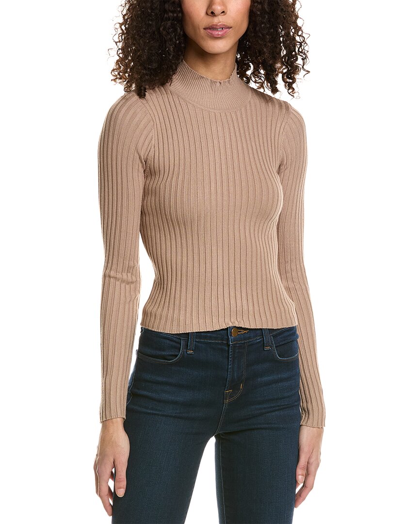 Shop Isla Ciel Ribbed Sweater In Brown