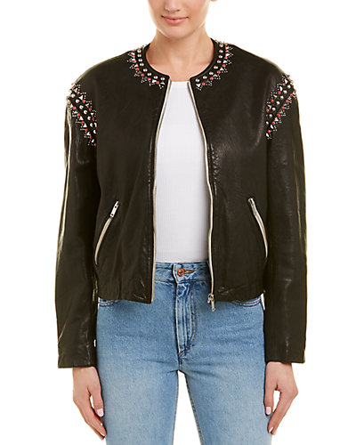 Rue La La — Isabel Marant Studded Leather Jacket