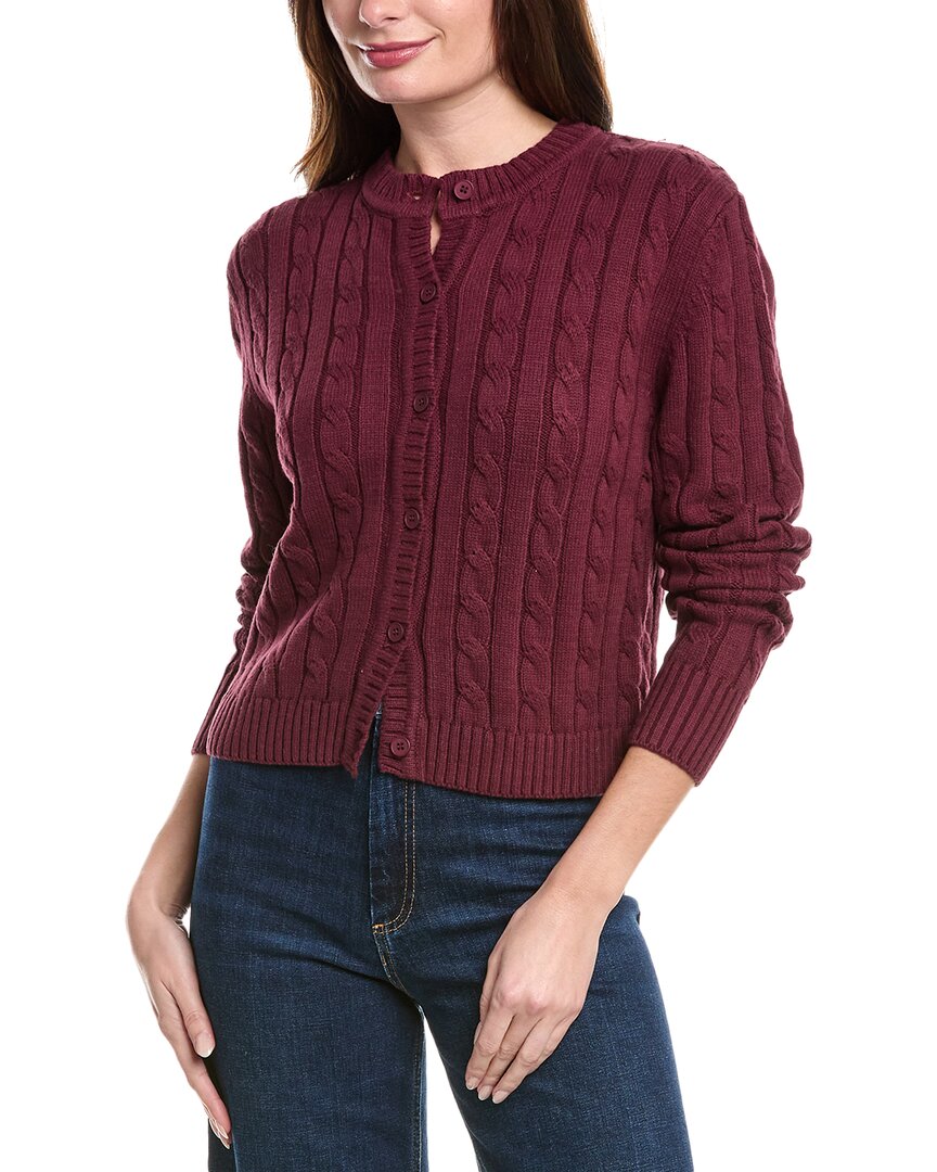 POINT POINT CABLE CARDIGAN 