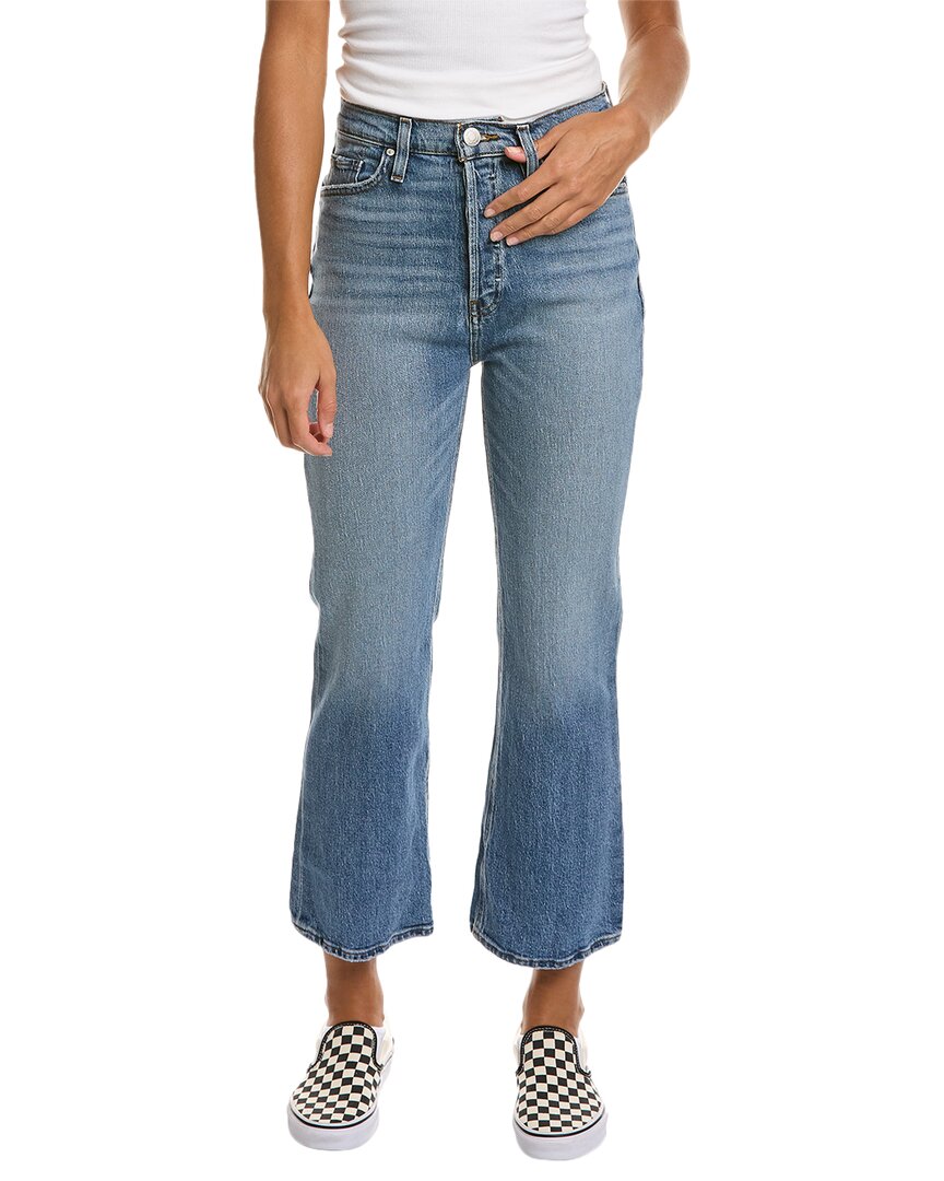 hudson jeans faye canal ultra high-rise bootcut crop jean