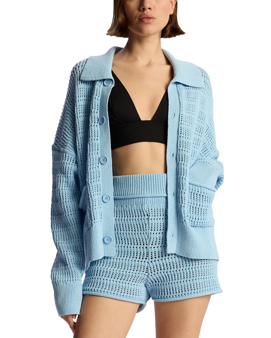 A.l.c Kingsley Open-knit Cotton-blend Cardigan