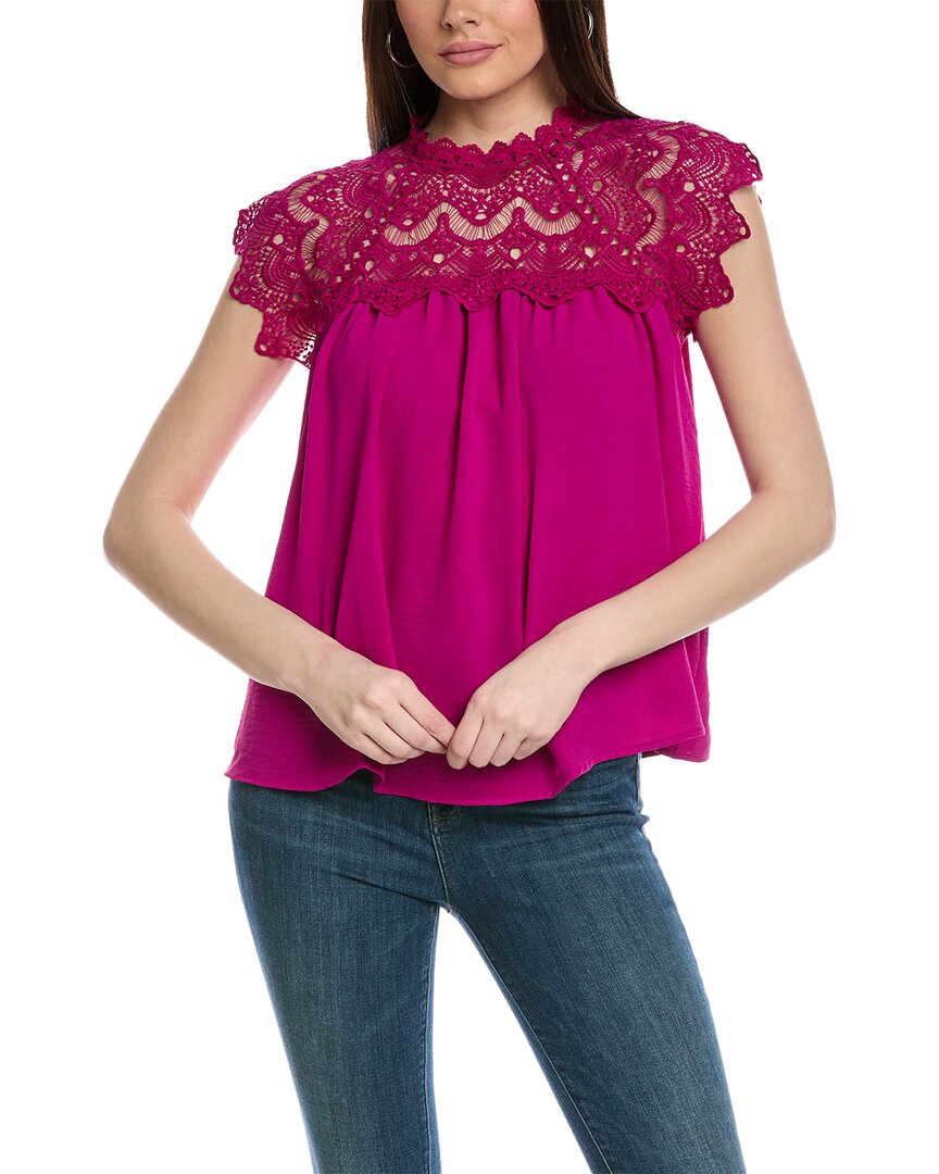 Rain Lace Top In Pink