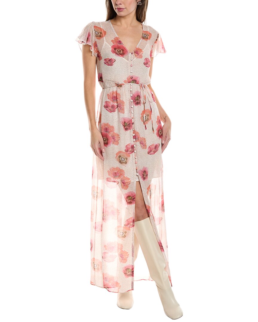 Rag & Bone Raine Silk-blend Maxi Dress In White