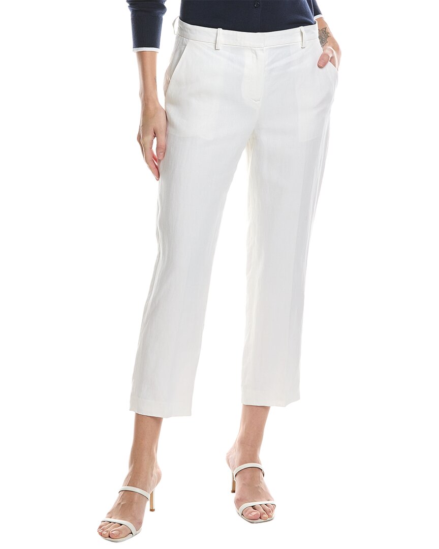 Shop Theory Treeca Linen Pant In White