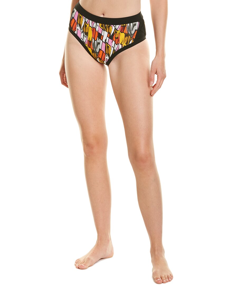 Shan Picasso High-waist Bikini Bottom In Nocolor