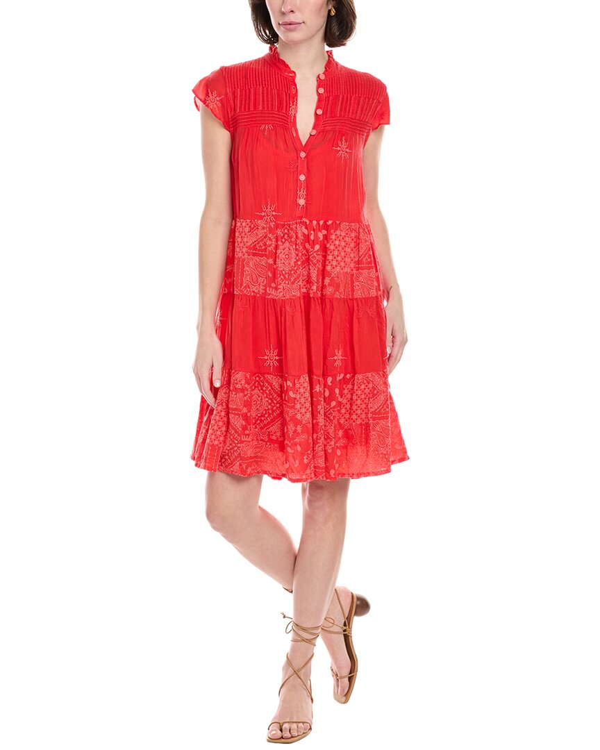 Johnny Was Nyana Shift Dress In Red | ModeSens