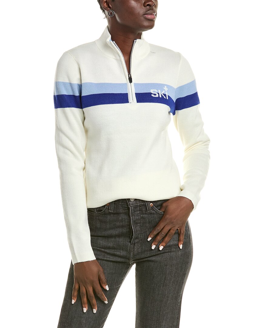 Meister X Fera Patrol Wool-blend 1/2-zip Sweater In White