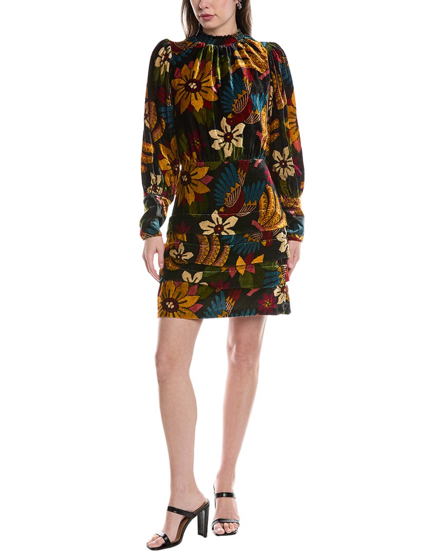 FARM RIO FARM RIO VELVET MINI DRESS 