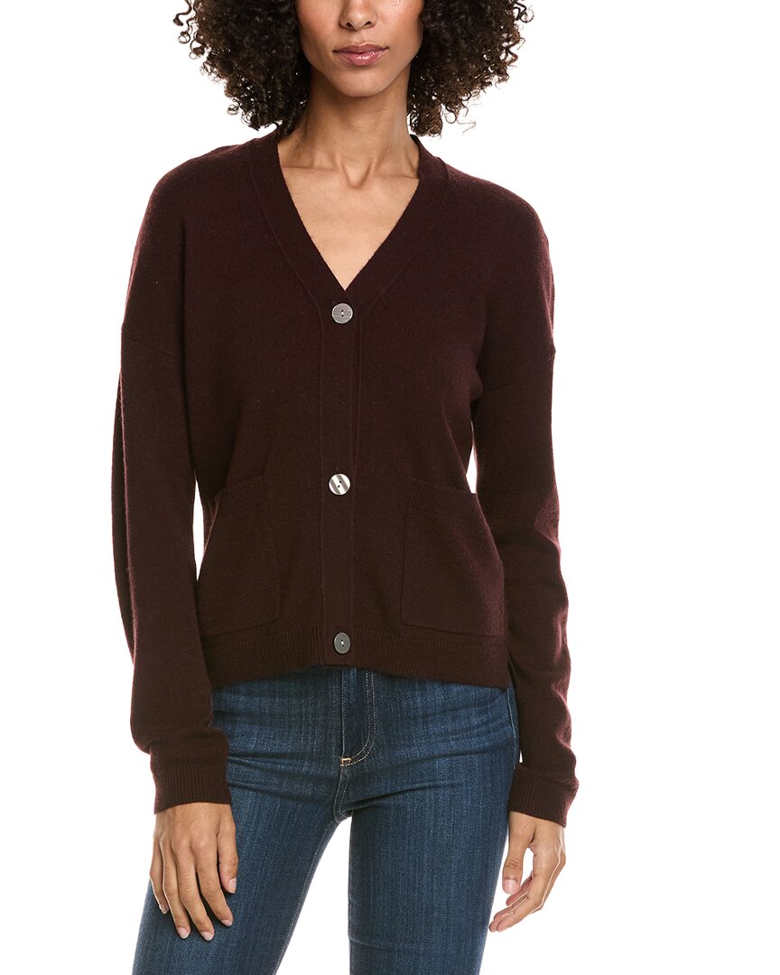 Incashmere Box Wool & Cashmere-blend Cardigan In Brown