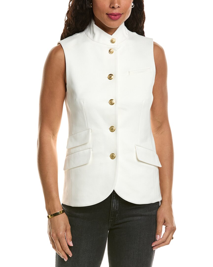 Rag & Bone Slade Button-front Vest In White