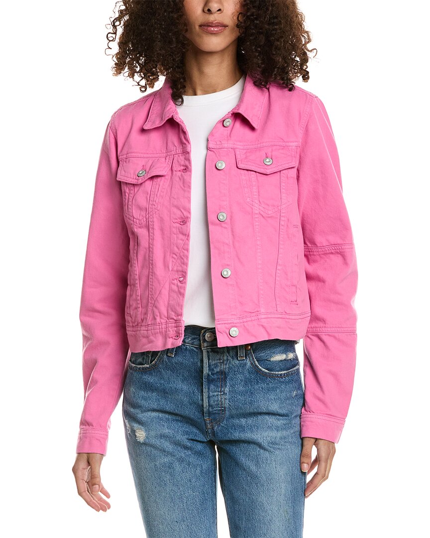 Shop Free People Rumors Denim Jacket In Pink