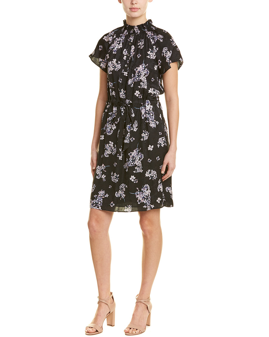 Rebecca Taylor Hydrangea Silk Shift Dress Women's 4 | eBay