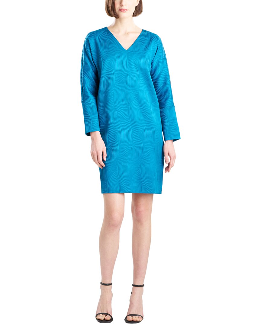 Natori Women's Long-sleeve V-neck Jacquard Dress