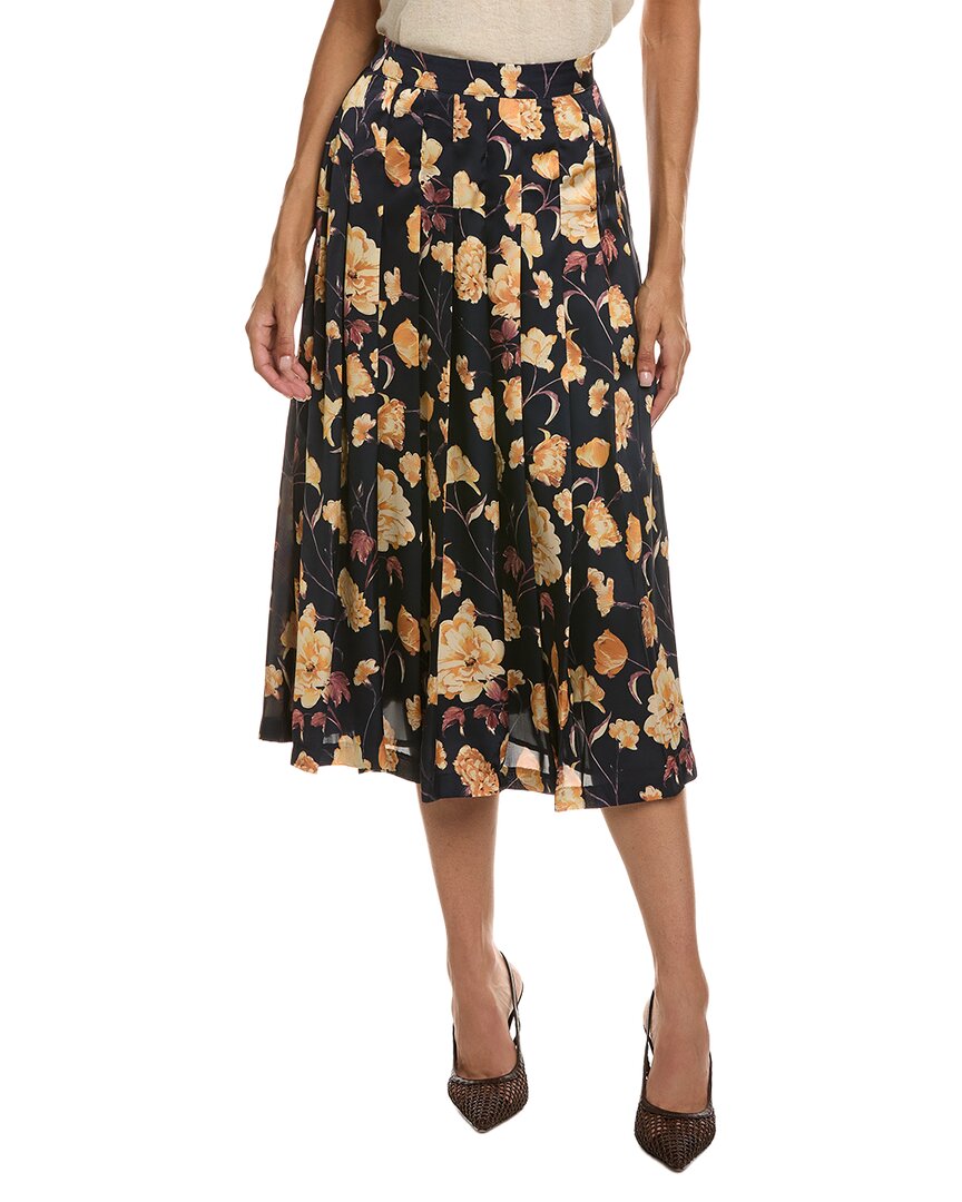 Ted Baker Blue Pleated A-line Skirt In Blue