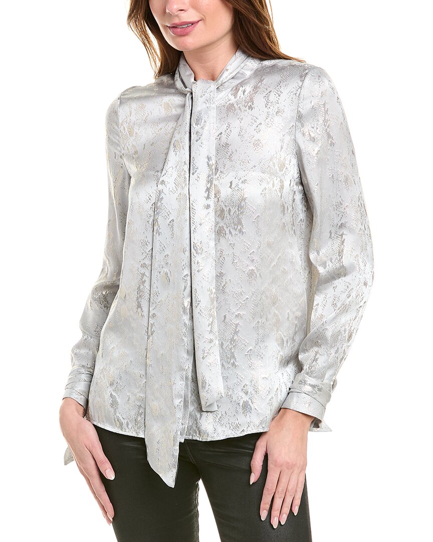Reiss Palma Top In Silver