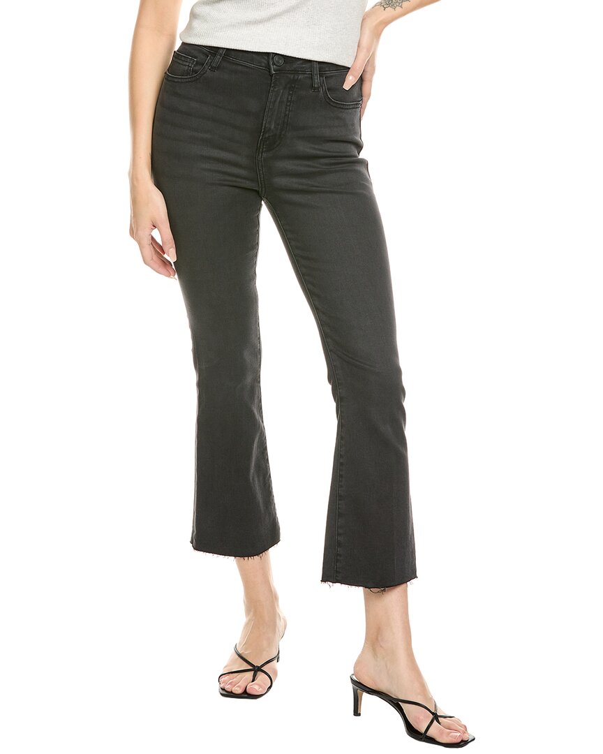 Frame Denim Le Crop Film Noir Mini Boot Jean In Black