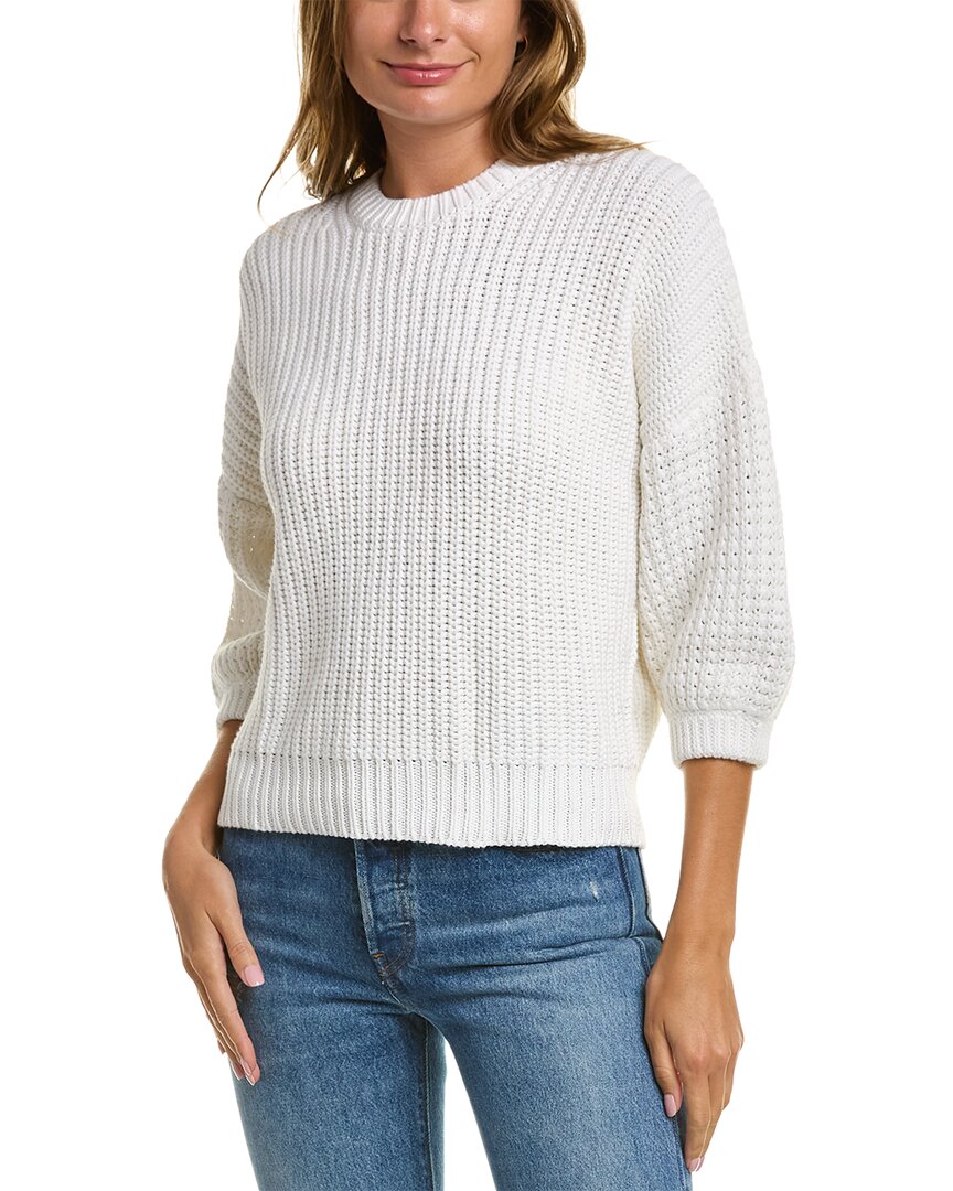 cotton by autumn cashmere shaker rib sweater