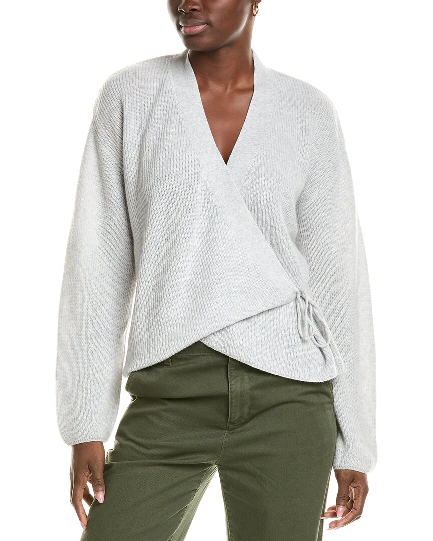 BRODIE CASHMERE BRODIE CASHMERE WOOL & CASHMERE-BLEND RIBBED WRAP CARDIGAN
