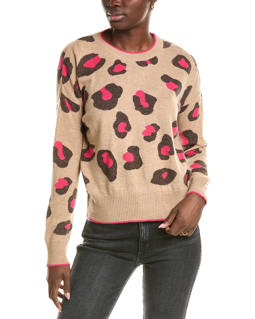 BRODIE CASHMERE BRODIE CASHMERE WOOL & CASHMERE-BLEND INTARSIA LEOPARD JUMPER