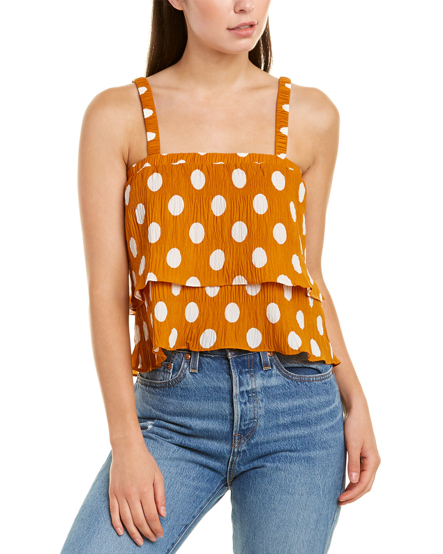 Image of English Factory Smocked Crop Top