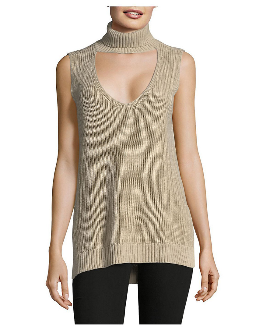 Image of BCBGeneration Ribbed Cutout Top