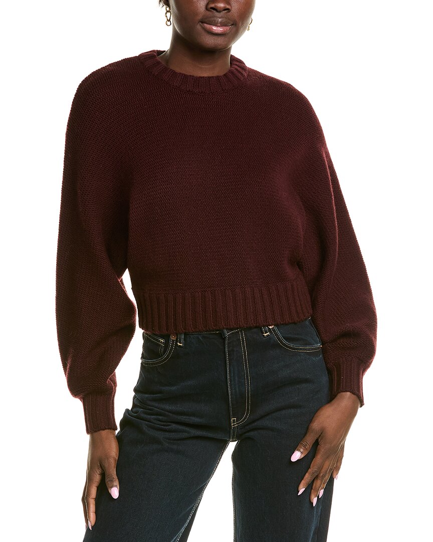 Frame Denim Dolman Wool & Cashmere-blend Sweater In Red
