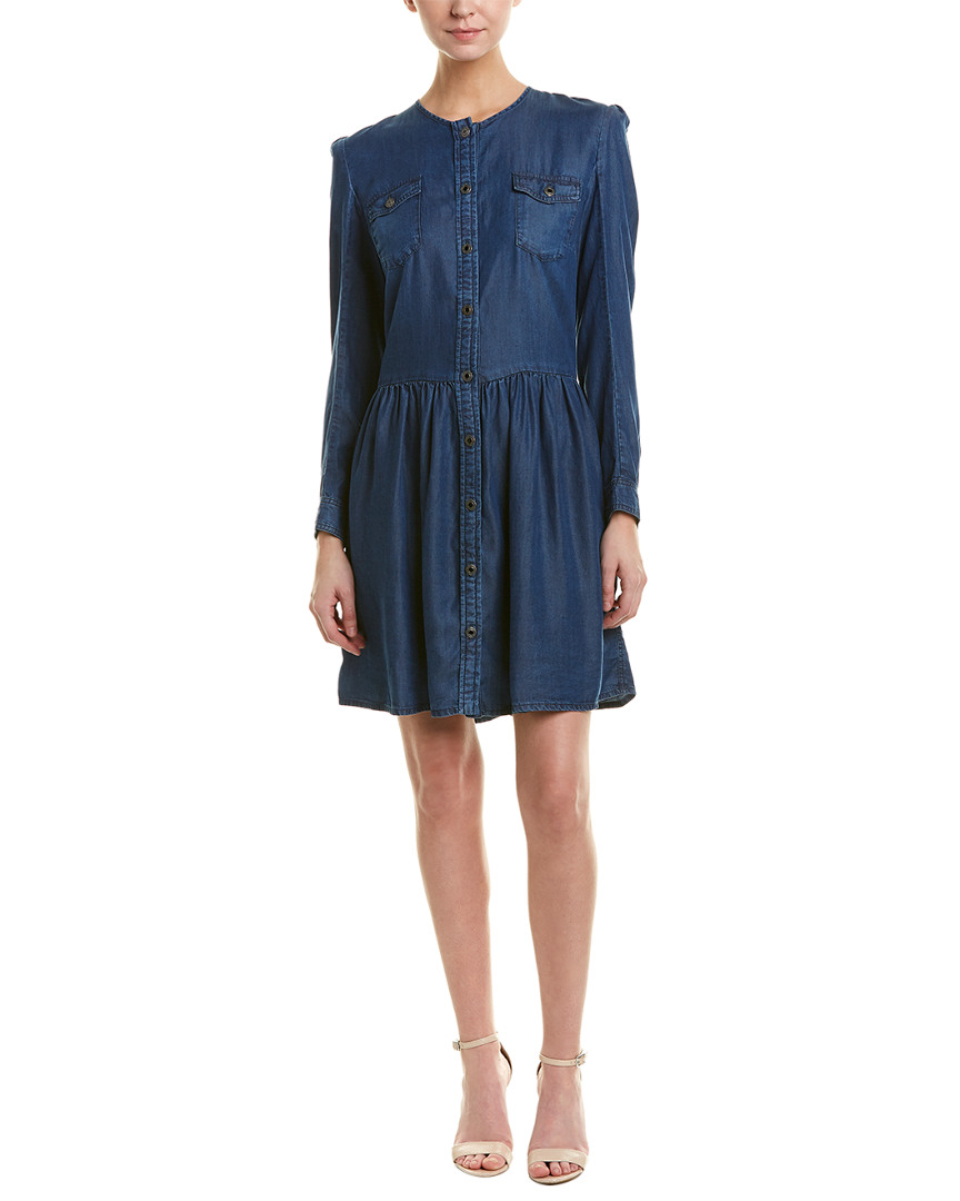 Image of The Kooples Denim Shirtdress