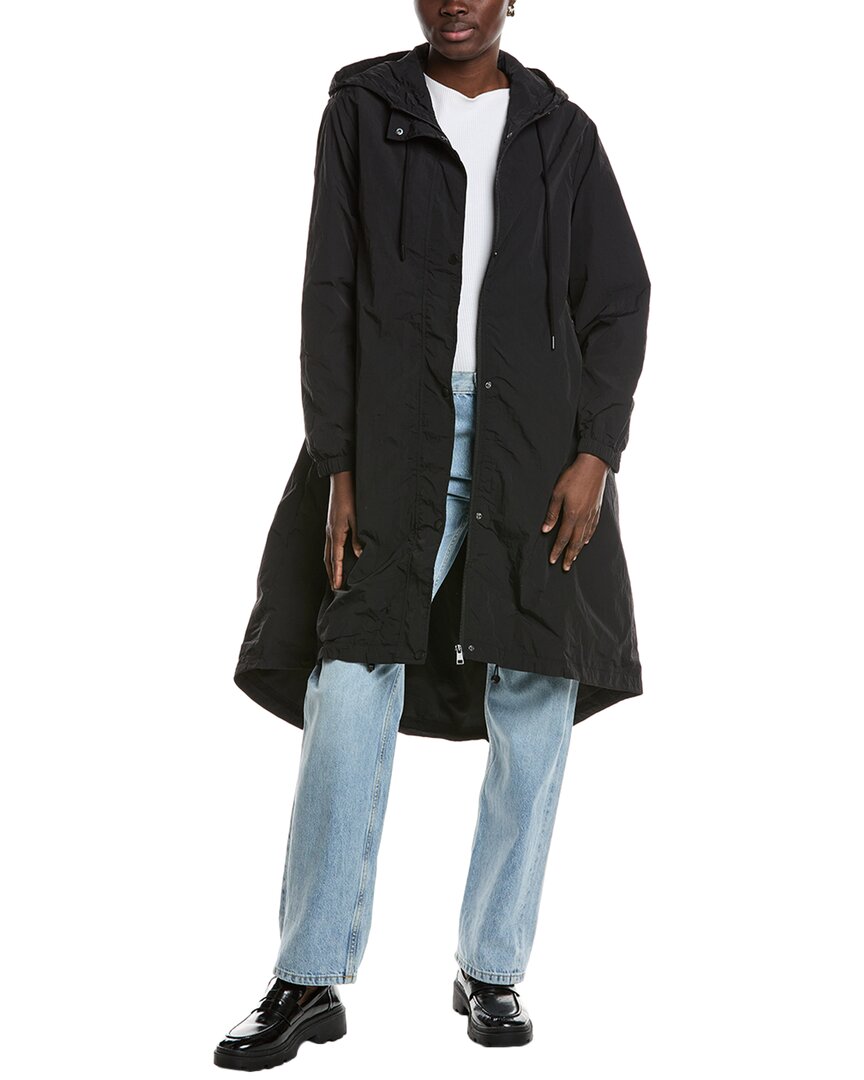 Industry High-low Anorak In Black