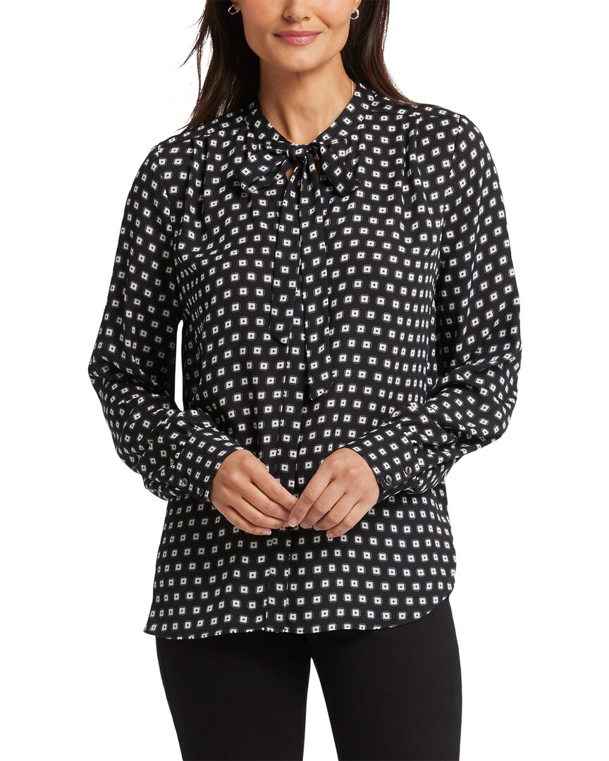 Nydj Tie Neck Button-up Shirt