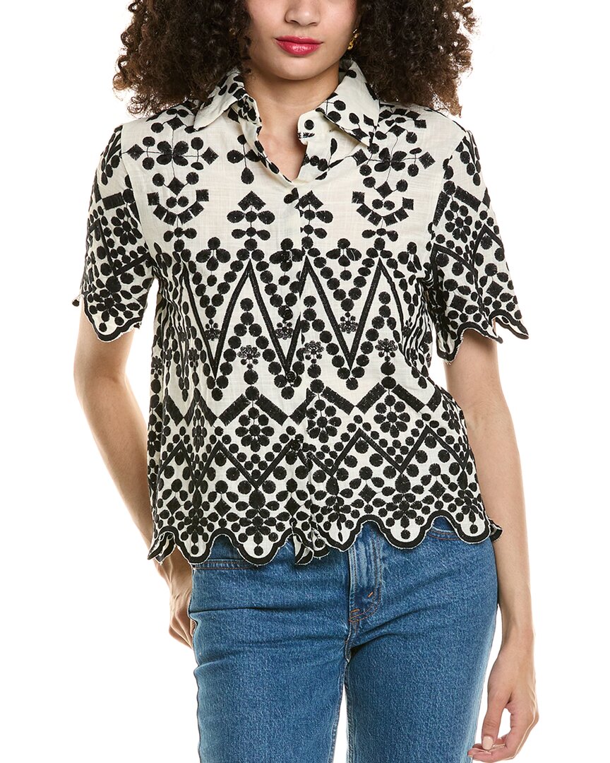 Colette Rose Embroidered Shirt