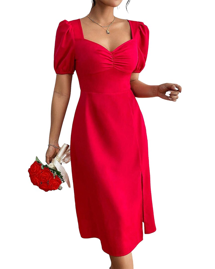 Nino Balcutti Midi Dress In Red