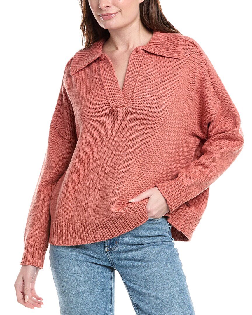 Labiz Lalamia Polo Sweater In Pink