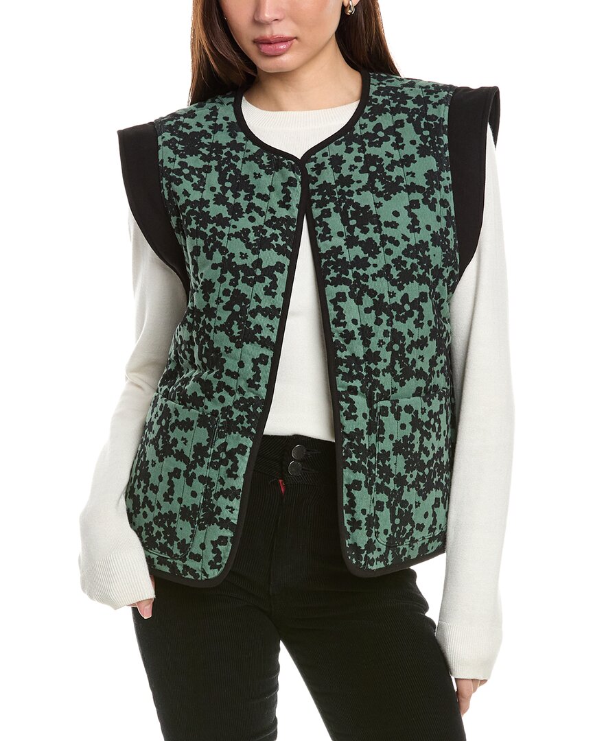 Crosby By Mollie Burch Viv Reversible Vest In Green