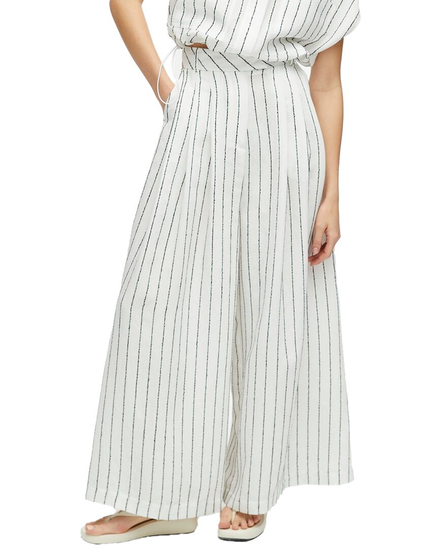 NOCTURNE NOCTURNE STRIPED WIDE LEG PANT 
