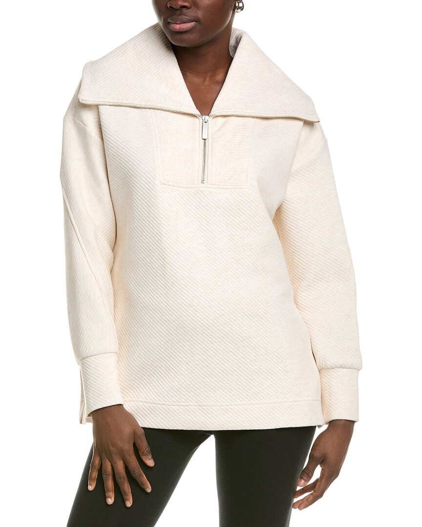 Sweaty Betty Radiant 1/2-zip Sweatshirt In Beige