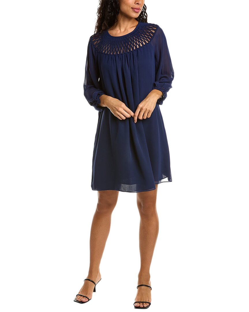 Shop Trina Turk Shining Light Mini Dress In Navy