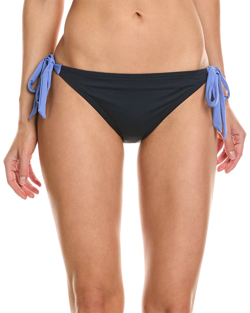 Shop Kate Spade New York Bow Tie Bikini Bottom In Blue