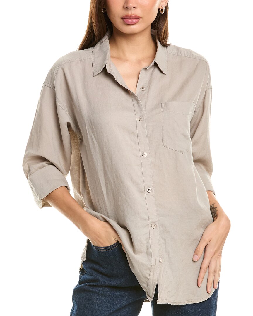 SPLENDID SPLENDID DAWSON LINEN-BLEND BUTTON-DOWN SHIRT