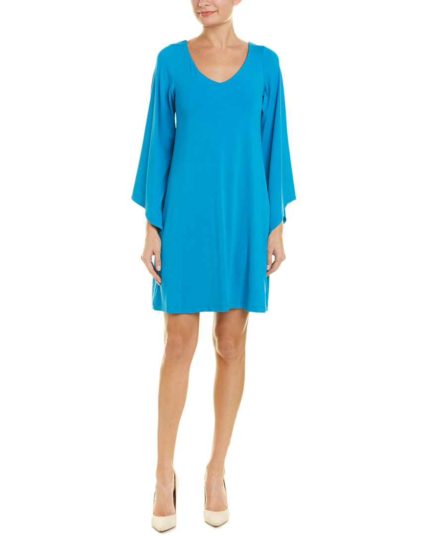 Image of susana monaco Angled Bell-Sleeve Shift Dress