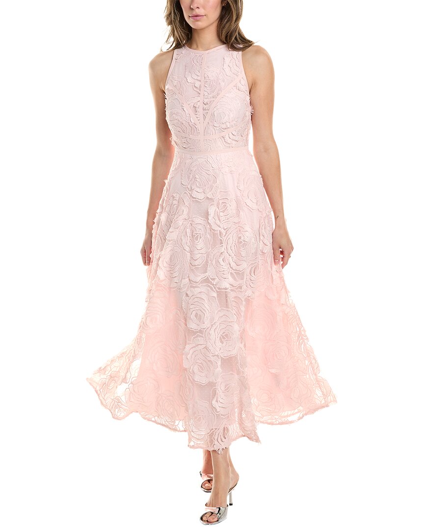 Ted Baker Midi Dress In Pink