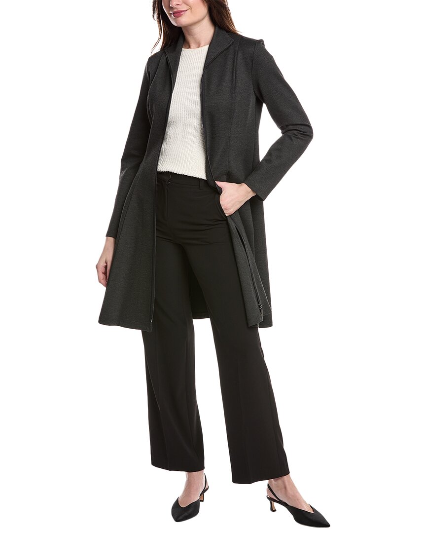 Joseph Ribkoff Pleated Coat In Grey