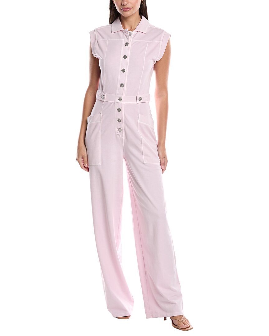 Grey State Jumpsuit In Pink
