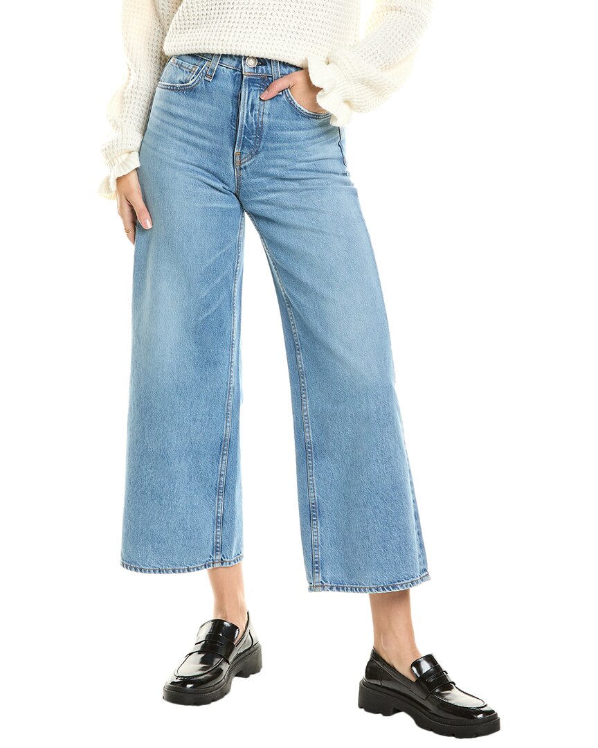 Rag & Bone Miramar Andi High Waist Ankle Wide Leg Cotton Terry Sweatpant Jeans