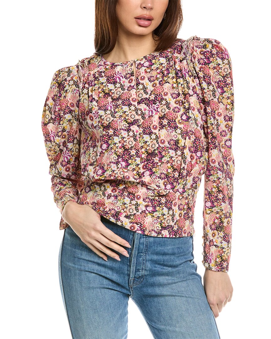 Shop Isabel Marant Étoile Isabel Marant E'toile Silk Blouse In Blue