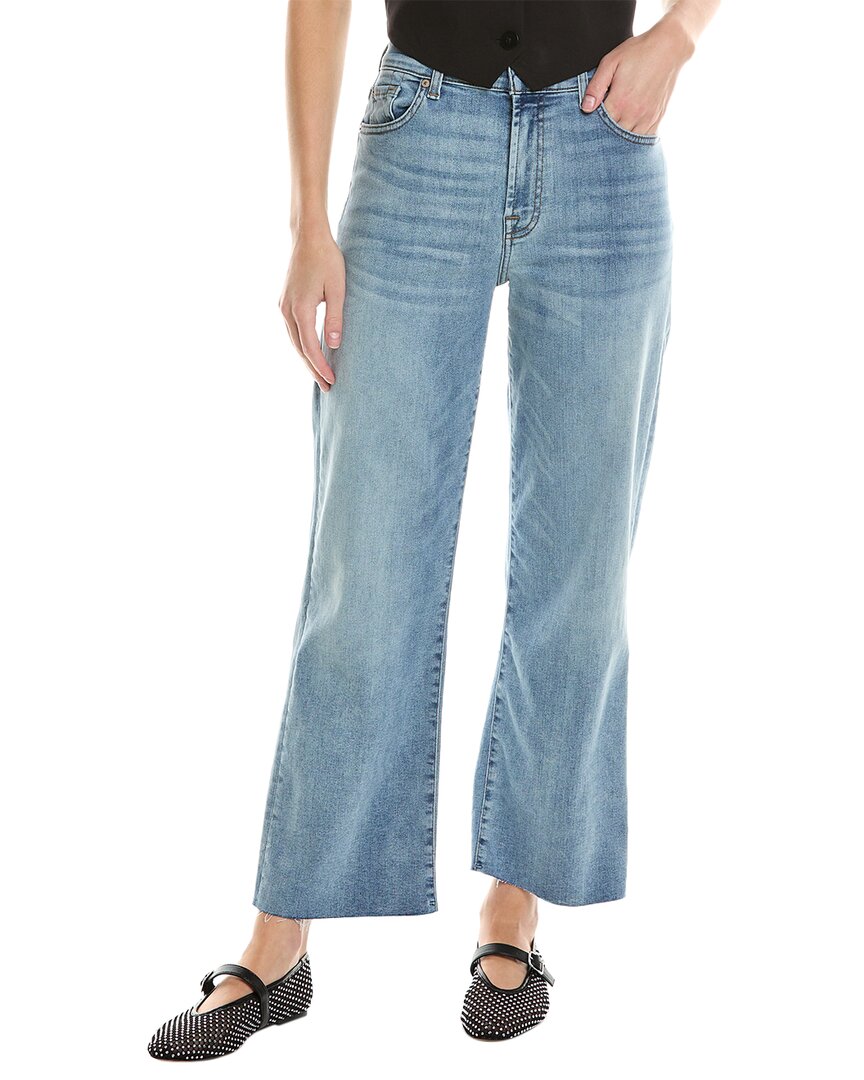 Shop 7 For All Mankind Cropped Alexa Polar Sky Wide Jean